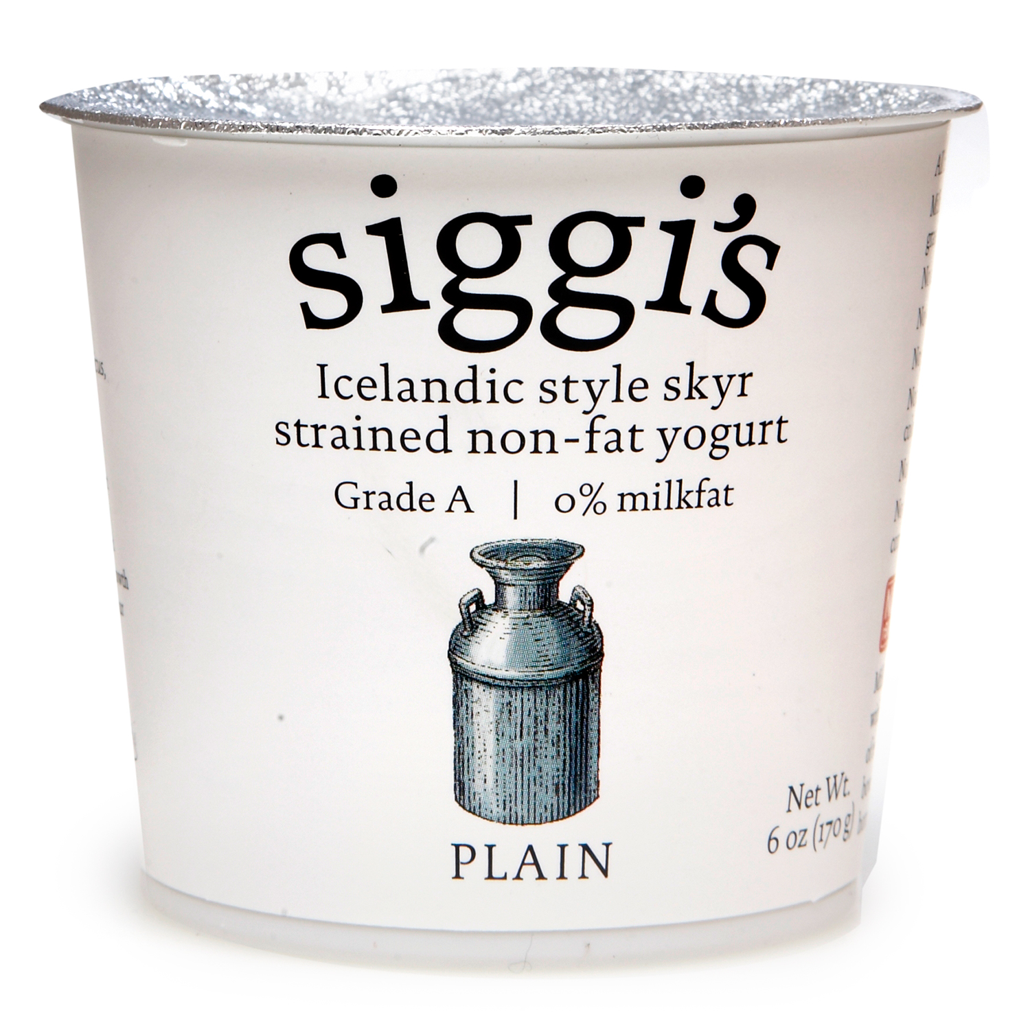 Siggi's Skyr Icelandic-Style Strained Non-Fat Yogurt, Plain