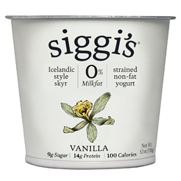 Siggi's Skyr Icelandic-Style Strained Non-Fat Yogurt, Vanilla