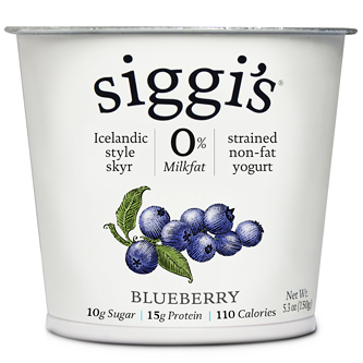 Siggi's Skyr Icelandic-Style Strained Non-Fat Yogurt, Blueberry