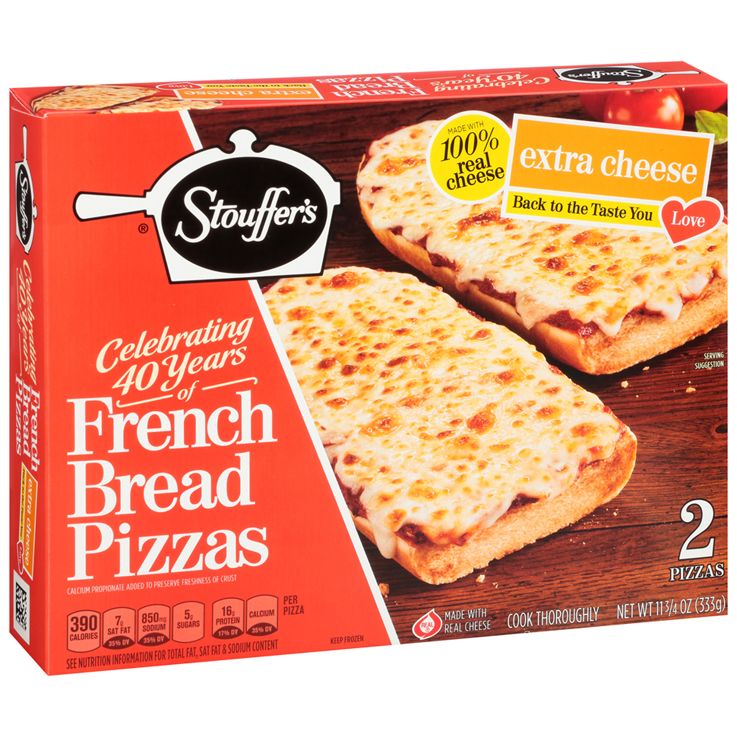 Stouffer's French Bread Pizza, Extra Cheese 
