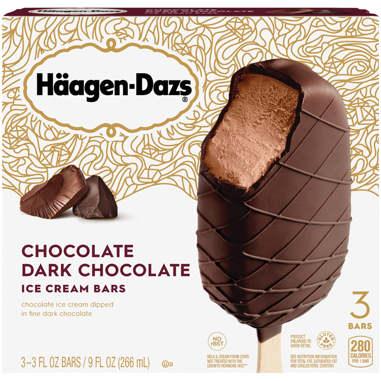 Haagen-Dazs Ice Cream Bars, Chocolate and Dark Chocolate