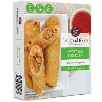 Feel Good Foods Gluten-Free Egg Rolls, Vegetable