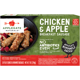 Applegate Naturals Breakfast Sausage, Chicken & Apple