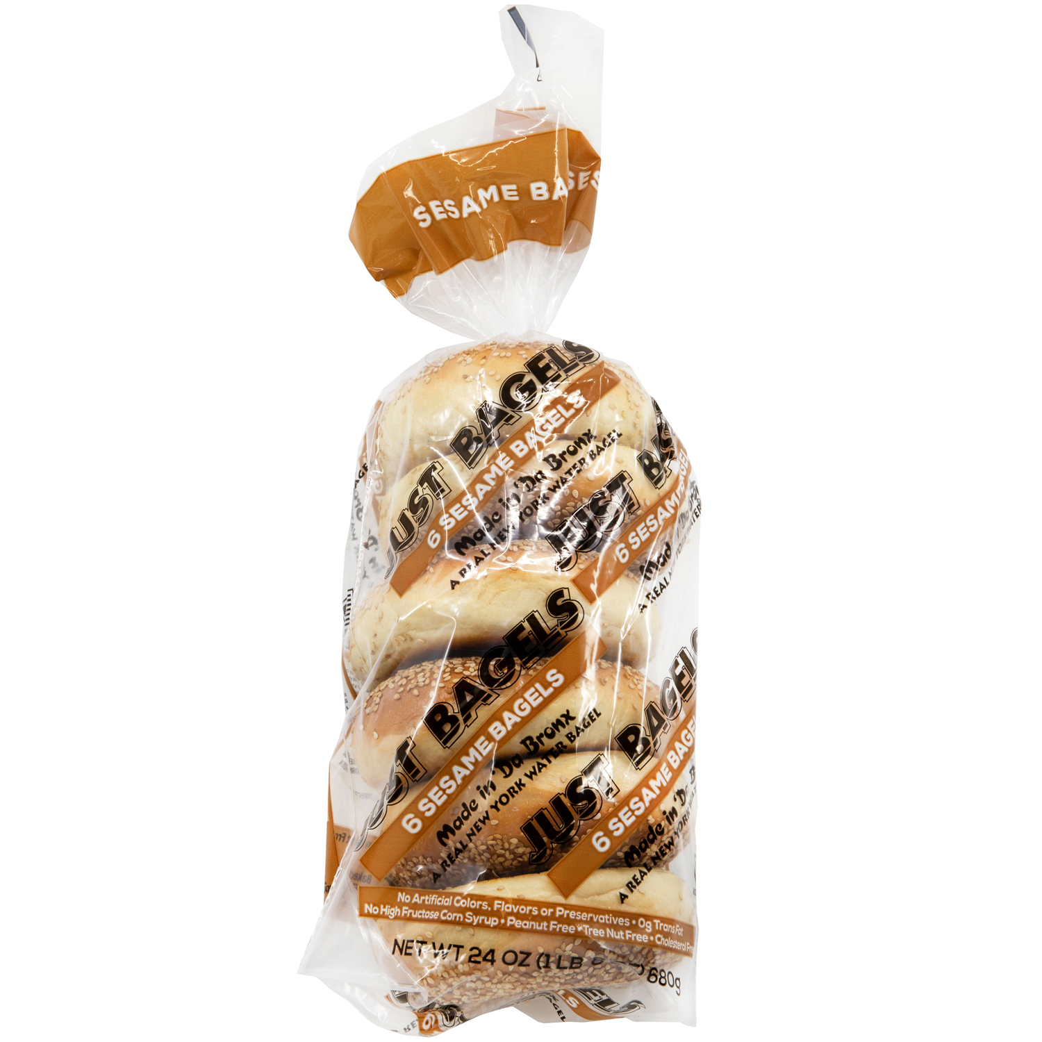 Just Bagels Whole Wheat Bagels, Frozen, image 1 of 2 slides