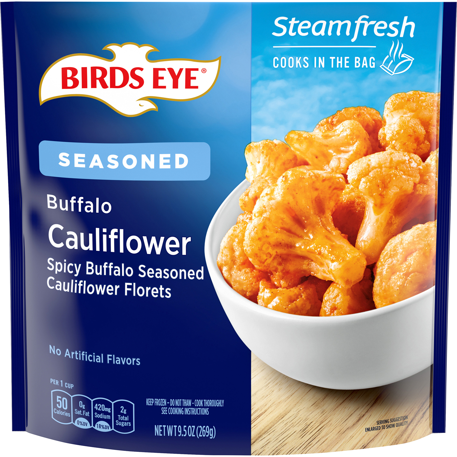 Birds Eye Steamfresh Seasoned Buffalo Cauliflower, Frozen