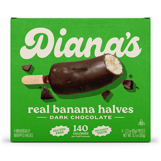 Diana's Bananas Real Banana Halves, Dark Chocolate