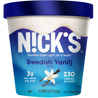 N!ck's Swedish-Style Light Ice Cream, Swedish Vanilj