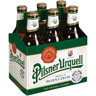 Pilsner Urquell Lager, Glass Bottles