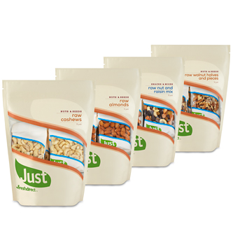 Just FreshDirect Raw Nut Variety Pack Bundle