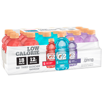 Gatorade Low Calorie G2 Sports Drink, Variety Pack, Plastic Bottles