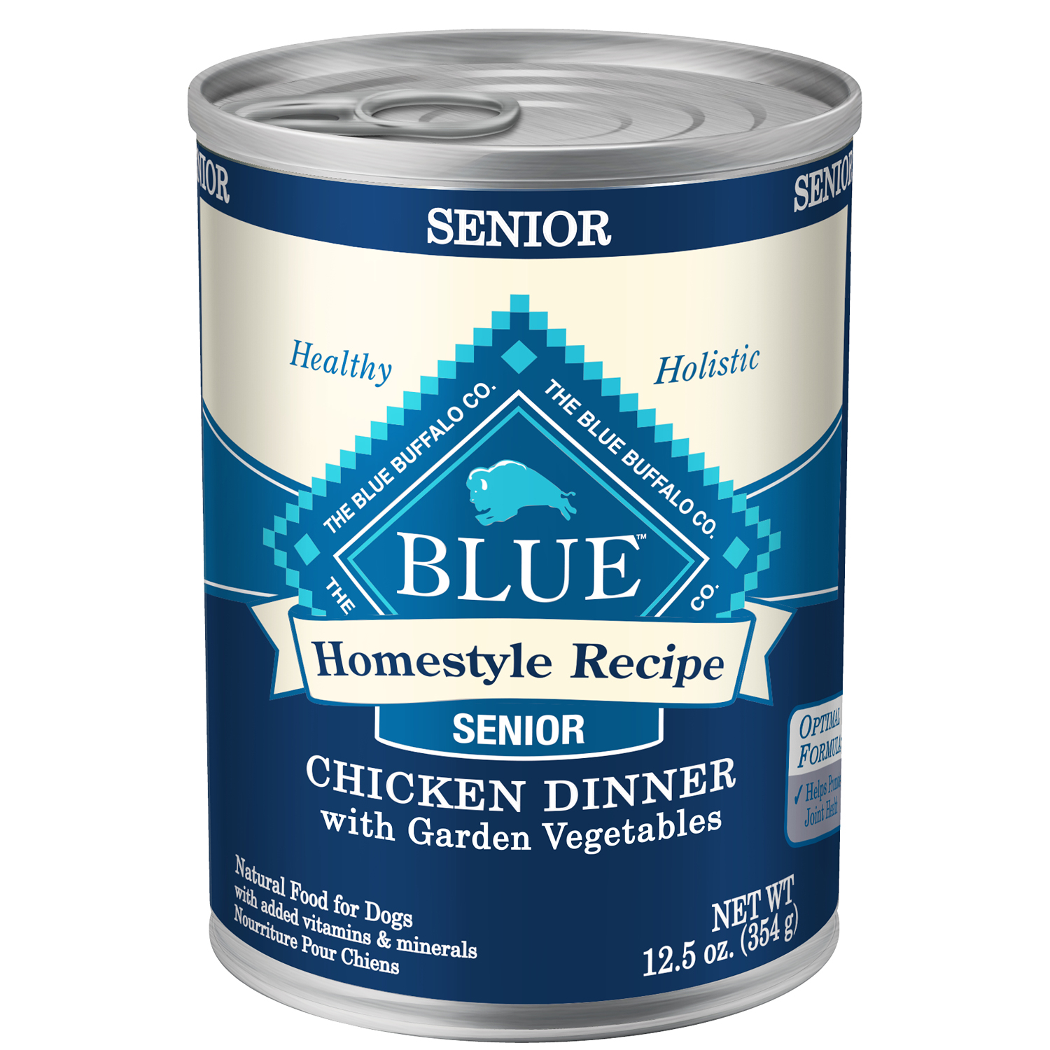 Blue Buffalo Homestyle Recipe Senior Dog Food, Chicken Dinner with Garden Vegetables