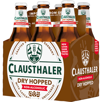 Clausthaler Dry Hopped Non-Alcoholic Beer, Glass Bottles
