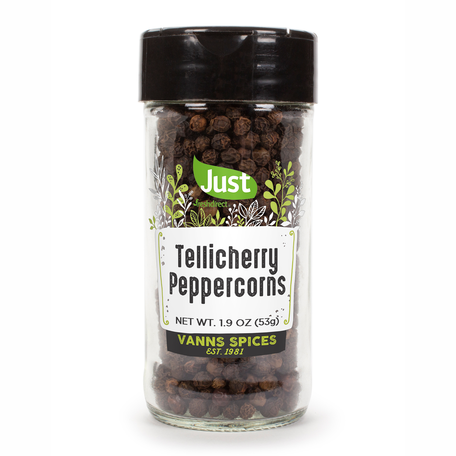 Just FreshDirect Tellicherry Peppercorns (Refill), image 1 of 2 slides