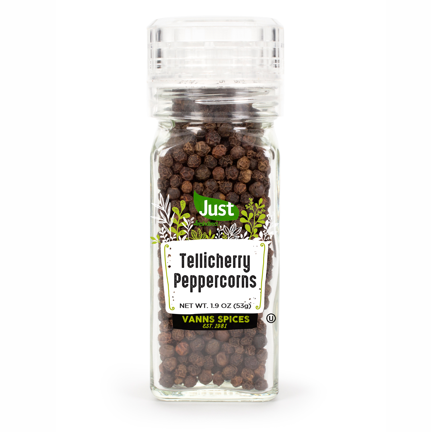 Just FreshDirect Tellicherry Peppercorn Grinder