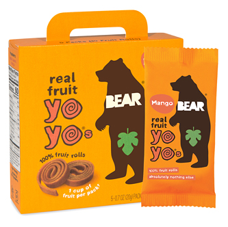 BEAR Yoyos Fruit Rolls, Mango