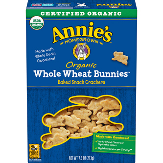 Annie's Organic Baked Snack Crackers, Whole Wheat Bunnies