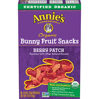 Annie's Organic Bunny Fruit Snacks, Berry Patch
