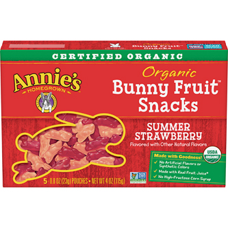 Annie's Organic Bunny Fruit Snacks, Summer Strawberry