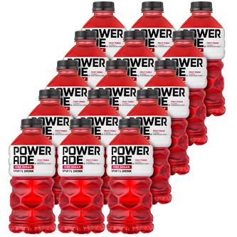 Powerade Zero Sports Drink, Fruit Punch, Plastic Bottles