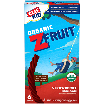 Clif Kid Organic ZFruit Ropes, Strawberry