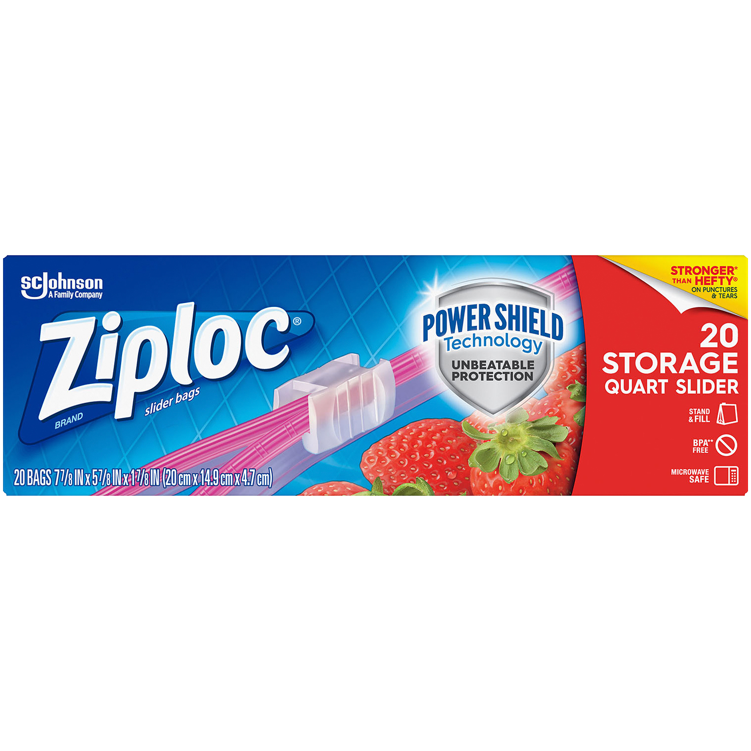 Ziploc Slider Quart Storage Bags