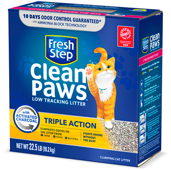 Fresh Step Clean Paws Triple Action Clumping Cat Litter, Scented