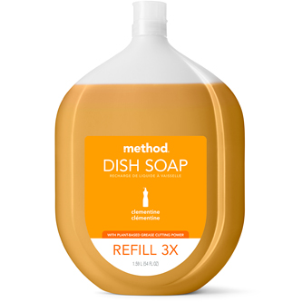 Method Dish Soap, Clementine, Refill