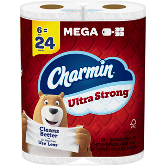 Charmin Ultra Strong 2-Ply Bathroom Tissue, Mega Rolls