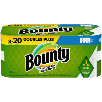 Bounty 2-Ply Doubles Plus Paper Towels, Select-a-Size
