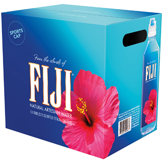 FIJI Natural Artesian Water, Sports Cap, Plastic Bottles
