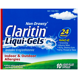 Claritin 24-Hour Indoor and Outdoor Allergies Liqui-Gels