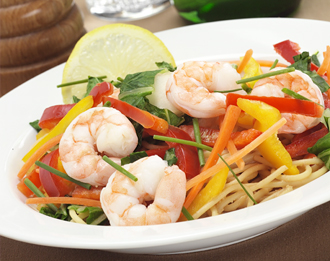 FreshDirect Shrimp with Thai Peanut Sauce