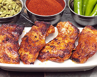 FreshDirect Tikka-Marinated Chicken Thighs, Uncooked, Raised w/o Antibiotics