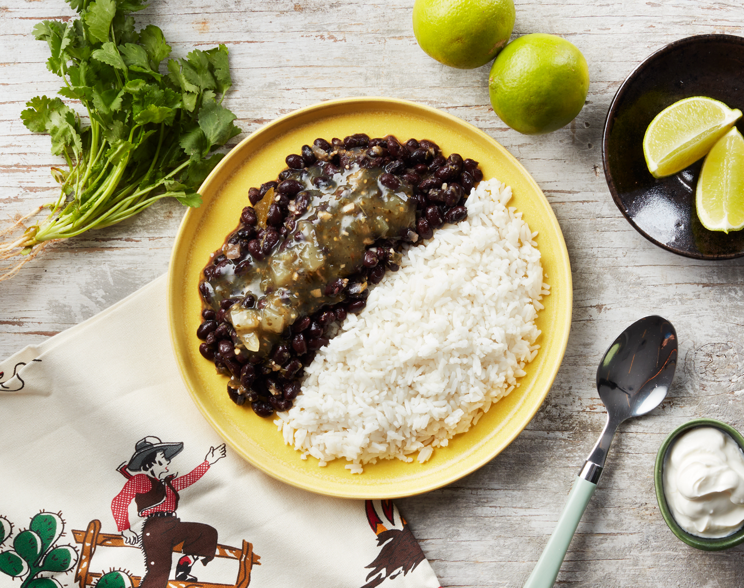 FreshDirect Black Beans and Rice with Salsa Verde
