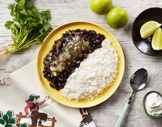 FreshDirect Black Beans and Rice with Salsa Verde