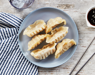 FreshDirect Pork Vegetable Dumplings with Sesame-Soy Sauce