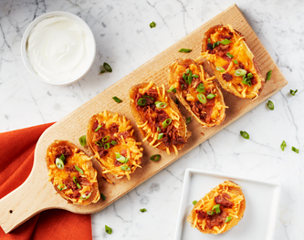 FreshDirect Loaded Potato Skins w/ Sour Cream