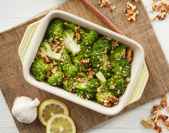 FreshDirect Roasted Broccoli with Parmesan and Walnuts