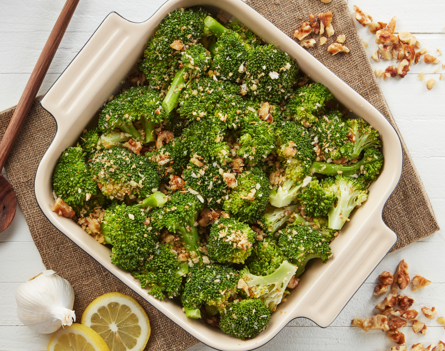 FreshDirect Roasted Broccoli with Parmesan and Walnuts, image 1 of 2 slides