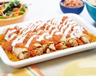 FreshDirect Chicken Ranchera Enchiladas, Family Size, Raised w/o Antibiotics