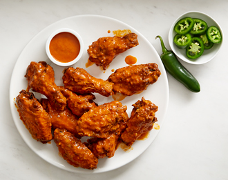 FreshDirect Buffalo Chicken Wings, Hot, Raised w/o Antibiotics