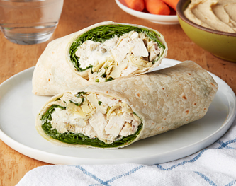 FreshDirect Mediterranean Chicken Salad Wrap, Raised w/o Antibiotics