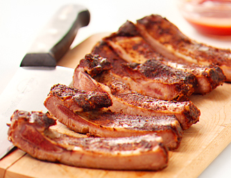 FreshDirect Frozen Kansas City Barbecued Pork Ribs, Full Rack