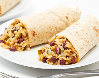 FreshDirect Frozen Spicy Rice and Bean Burrito