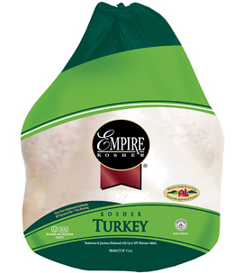 Empire Kosher Whole Turkey, Raised w/o Antibiotics, Fresh