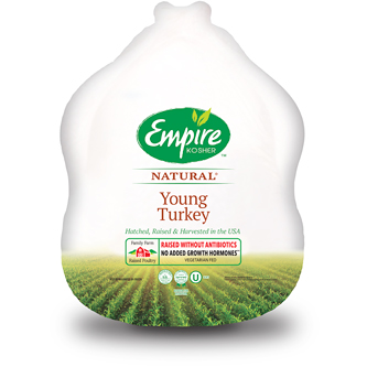 Empire Kosher Whole Turkey, Raised w/o Antibiotics, Fresh