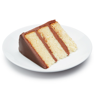 FreshDirect Chocolate Frosted Vanilla Layer Cake, image 2 of 2 slides