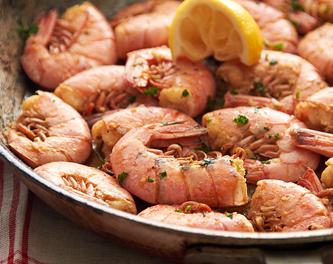 Wild Patagonian Red Shrimp, EZ Peel, 16-20/lb, Previously Frozen, image 2 of 2 slides