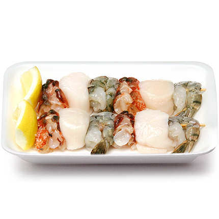 Shrimp, Lobster, and Scallop Kabobs, image 2 of 2 slides