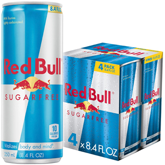 Red Bull Energy Drink, Sugar-Free, Cans